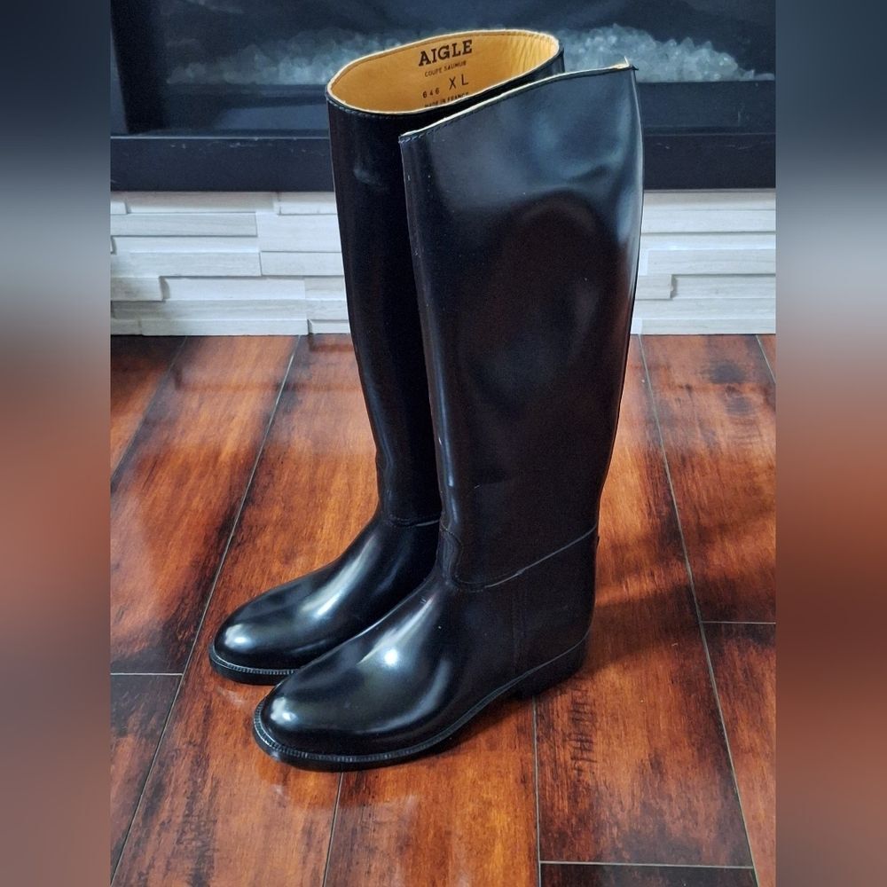 Aigle Ecuyer Flat Rubber Rain/Rubber Boots XL Size EU 40 US 8